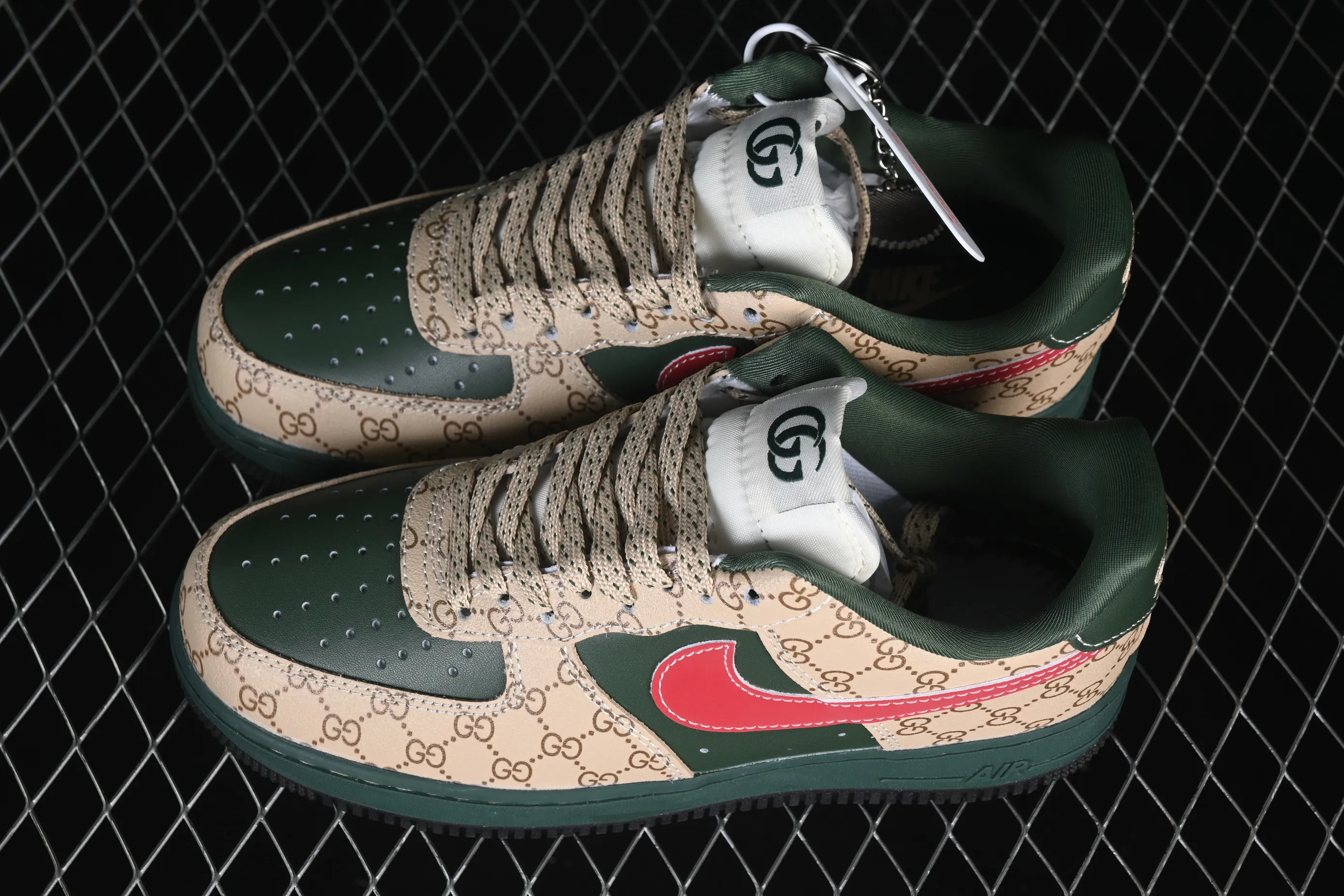 All categories Nk Air Force 1 Air Force series Nk Air Force 1 Low Air Force low-top Nike Air Force 1'07 Low Gucci joint pattern red hook Air Force 1 low-top casual sneakers XL1979-121